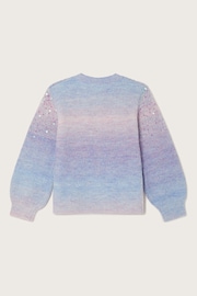 Monsoon Purple Sequin Ombre Jumper - Image 2 of 3