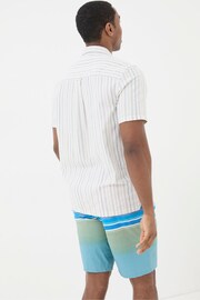 FatFace Natural Denford Dobby Stripe Shirt - Image 2 of 5