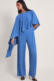 Monsoon Blue Delia Drape Jumpsuit - Image 1 of 5