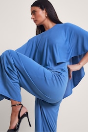 Monsoon Blue Delia Drape Jumpsuit - Image 4 of 5