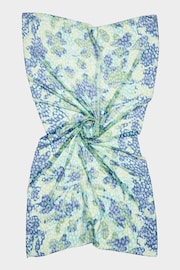 Oliver Bonas Green Floral Spot Lightweight Scarf - Image 2 of 6