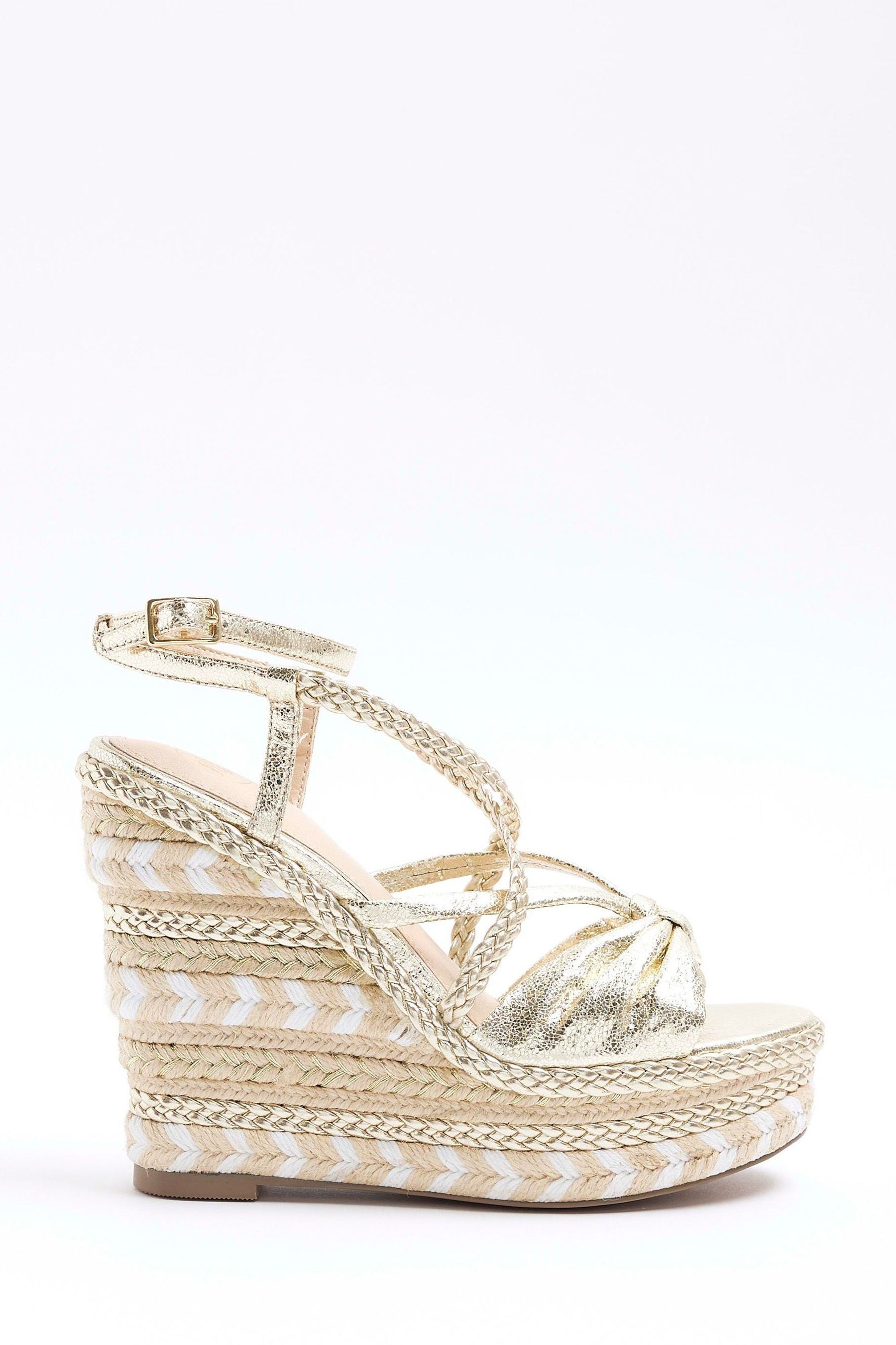 Next gold wedge sandals sale