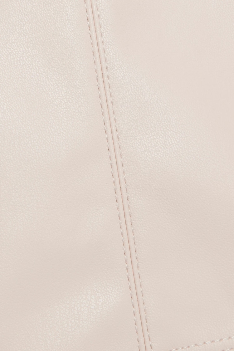 River Island Pink Girls Faux Leather Kickflare Trousers - Image 4 of 4