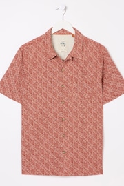 FatFace Red Leaf Print Shirt - Image 8 of 8