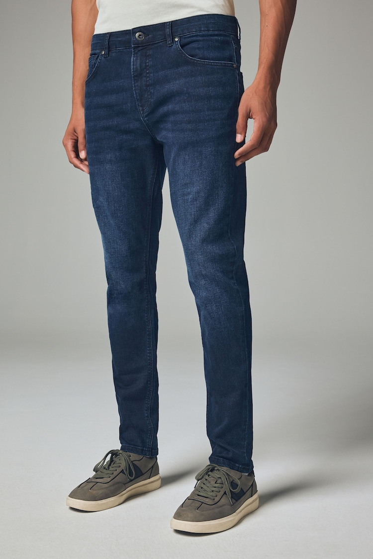 Blue Deep Skinny Fit Classic Stretch Jeans - Image 1 of 7