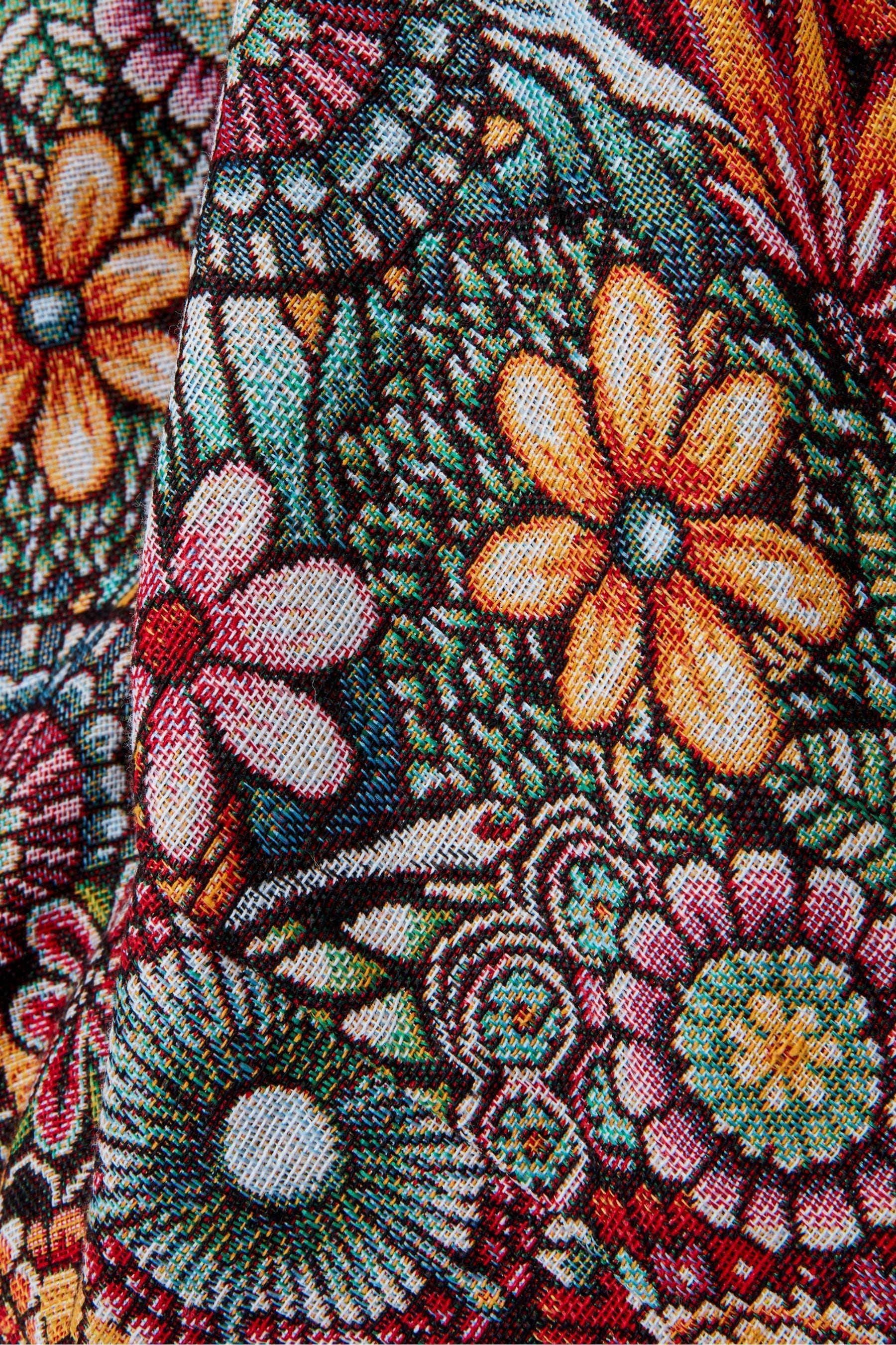 Buy Joe Browns Grey Tapestry Carpet Bag with Leather Handles from Next Ireland