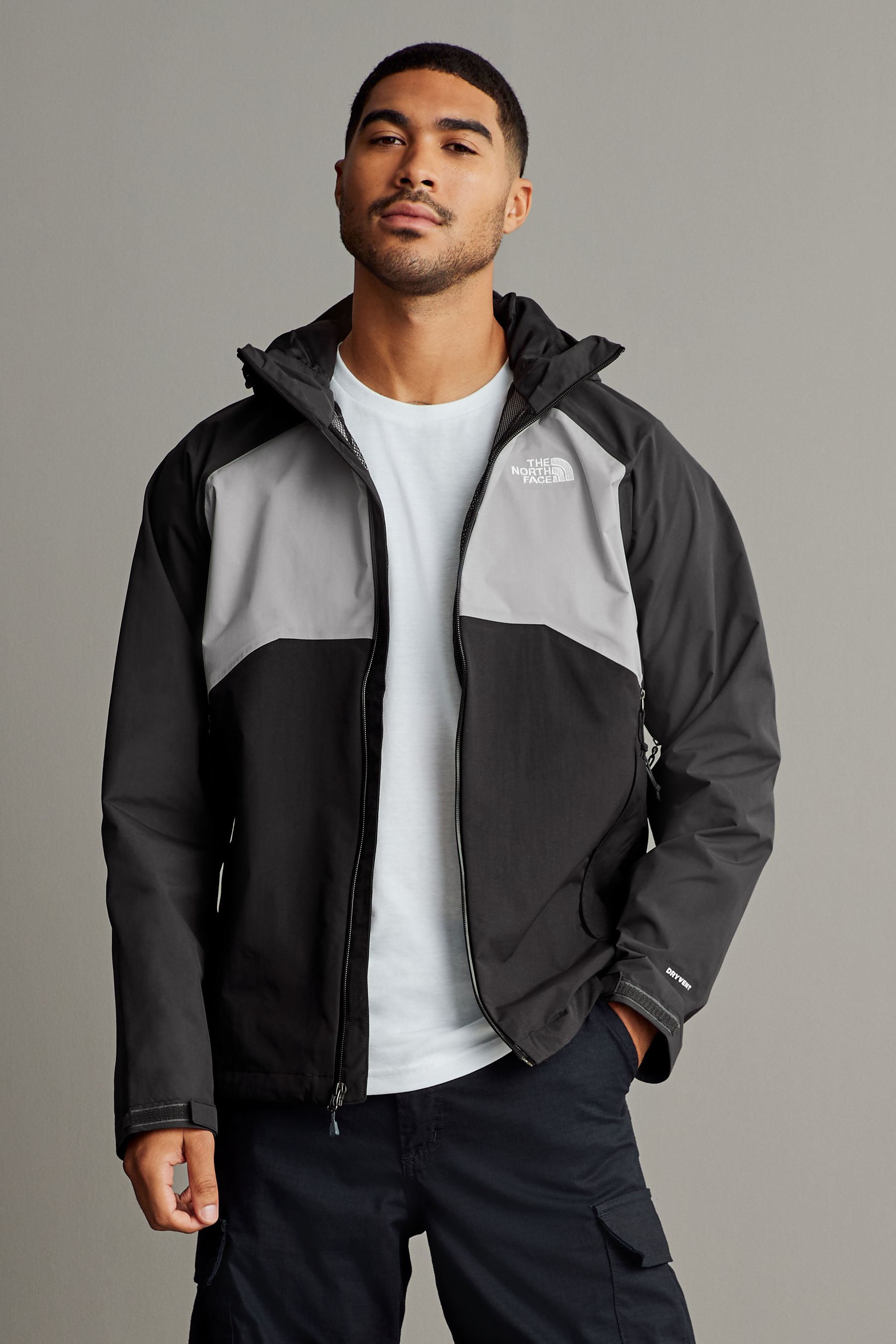 The north face stratos jacket black online