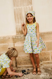 Boden Purple Back Detail Lemon Dress - Image 1 of 4