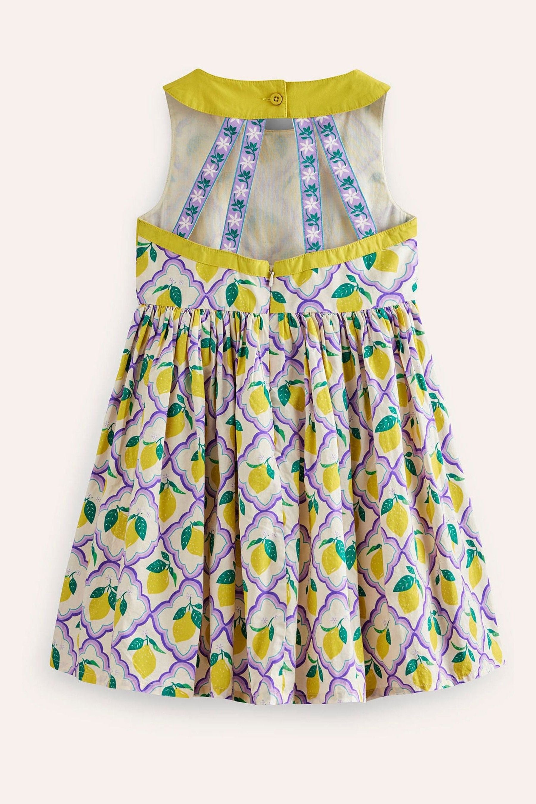 Buy Boden Purple 100 Cotton Back Detail Lemon Dress from Next Luxembourg