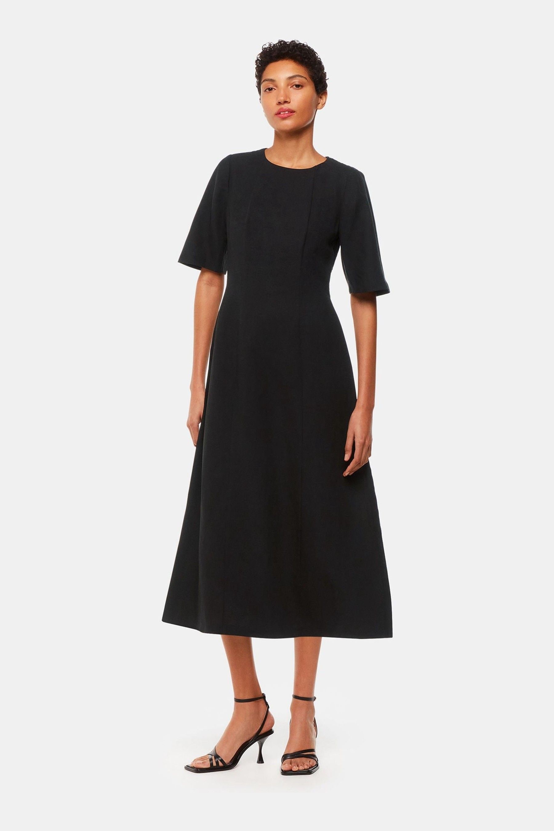 Whistles black dress top