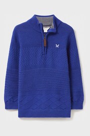 Crew Clothing Jacquard Half Zip Jumper - Image 2 of 4