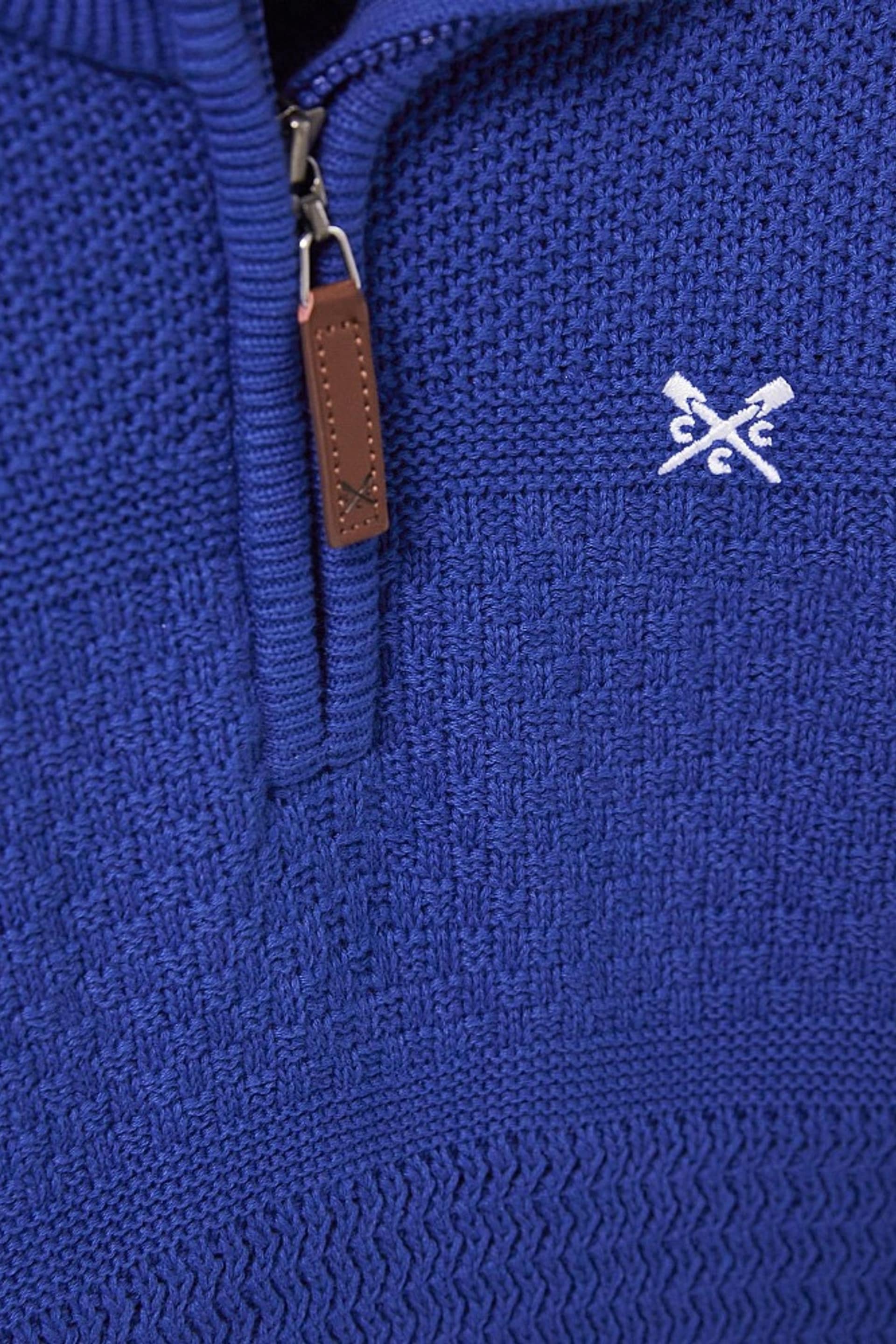 Crew Clothing Jacquard Half Zip Jumper - Image 4 of 4