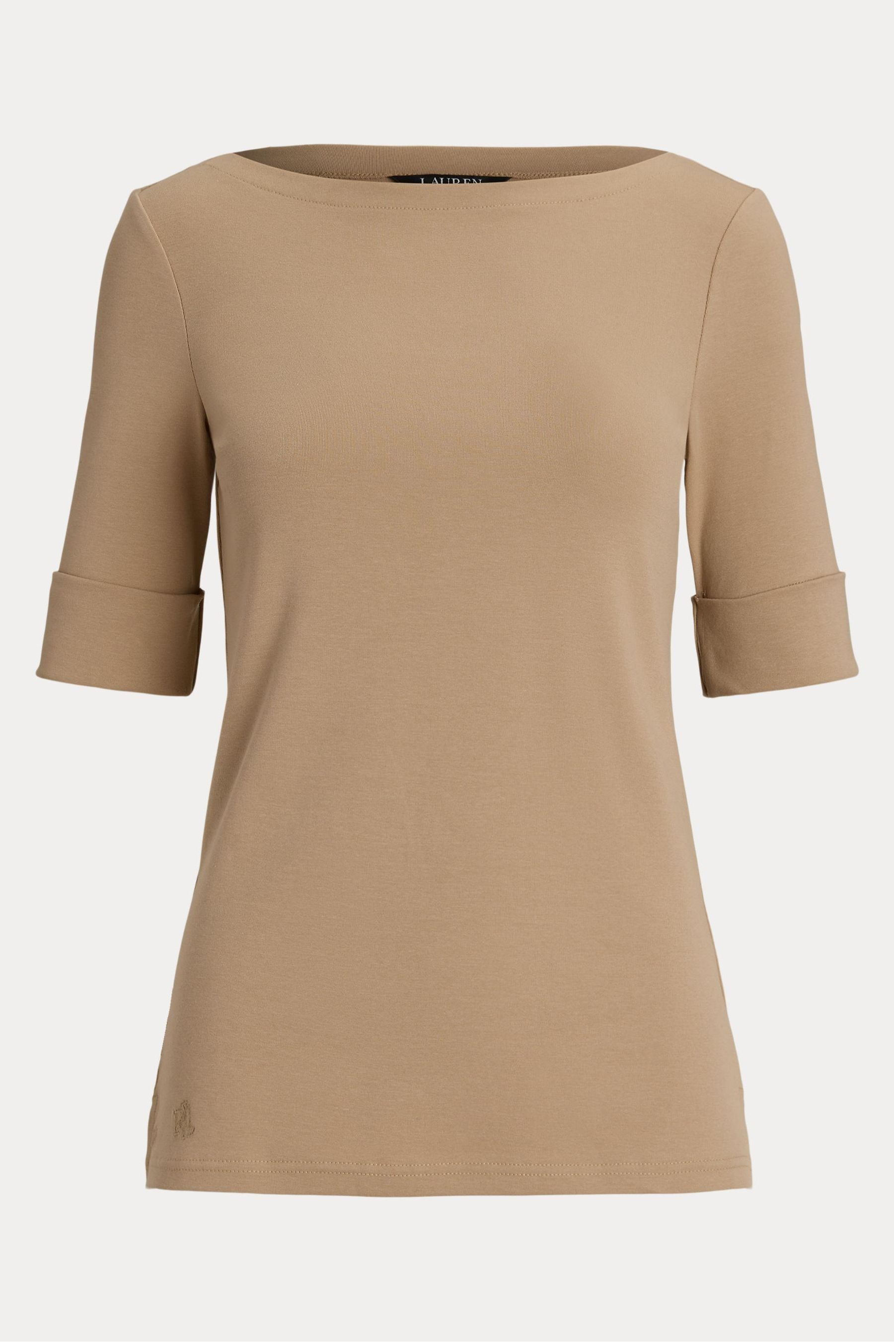 Buy Lauren Ralph Lauren Judy Stretch Cotton Boatneck Top from Next Azerbaijan