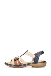 Rieker Womens Elastic Stretch Sandals - Image 5 of 10