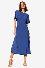 Friends Like These Colbalt Blue ITY Angel Shorts Sleeve Midi Dress - Image 7 of 7