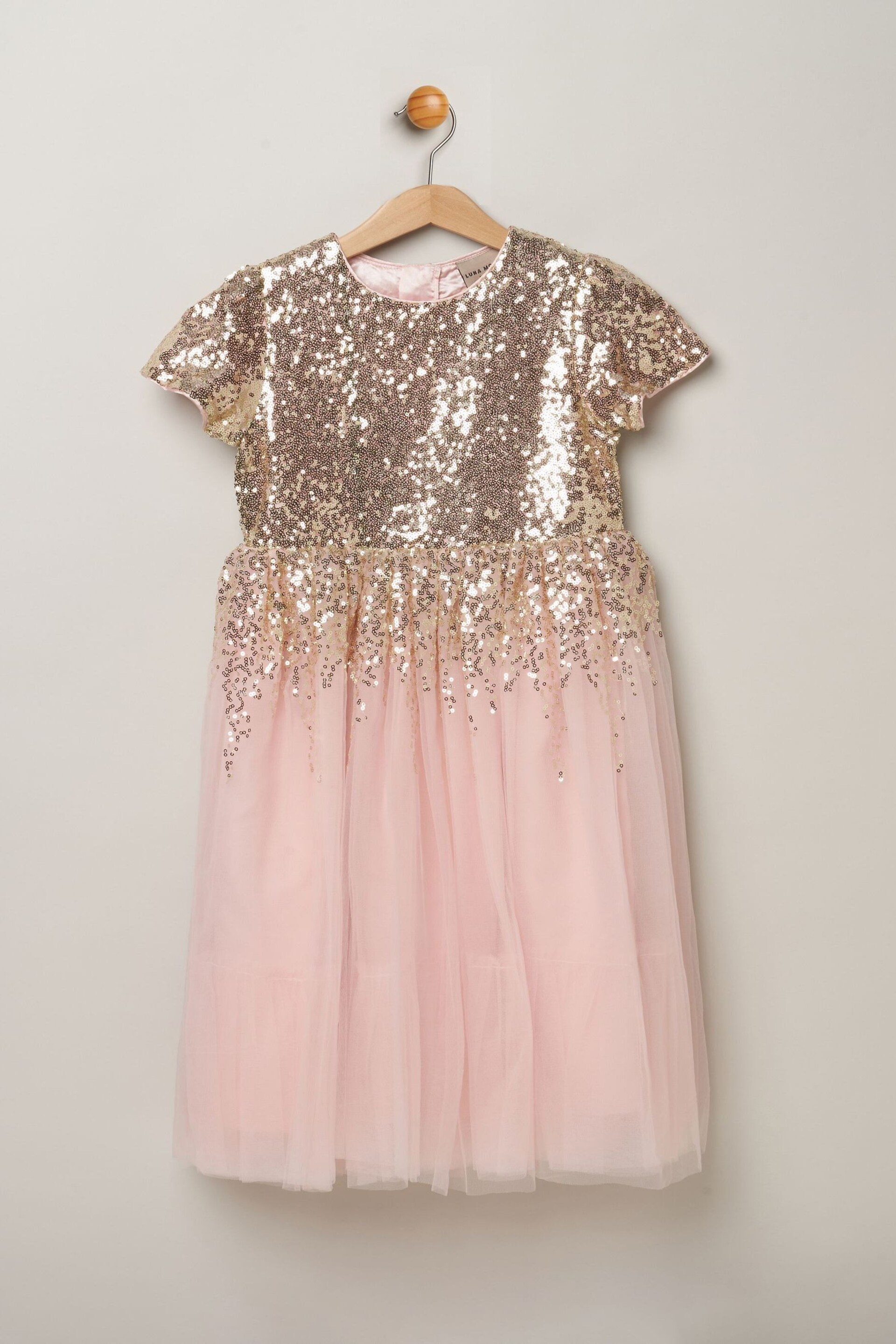 Miss Sequin Waterfall Tulle Skirt Dress - Image 1 of 4