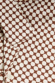 Ted Baker Brown Textured Geo Oise Shirt - Image 6 of 6