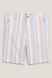 Tommy Hilfiger Cream Oxford Striped Shorts - Image 5 of 5