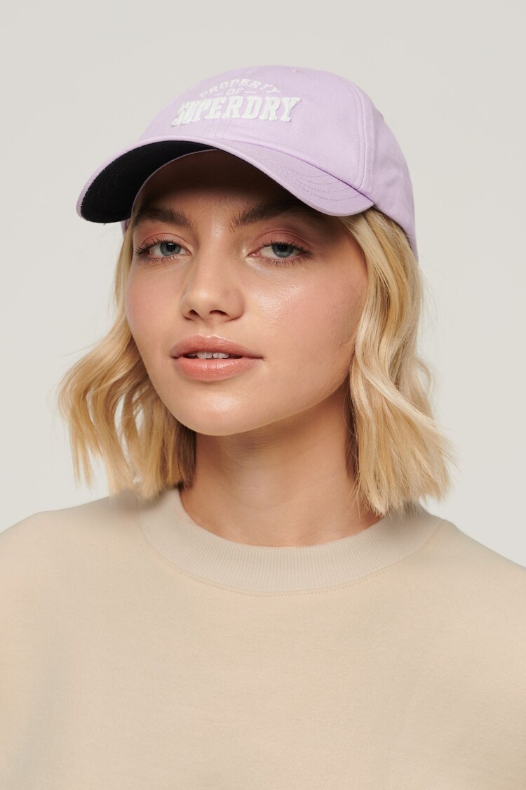 SUPERDRY Purple SUPERDRY Graphic Baseball Cap - Image 4 of 4