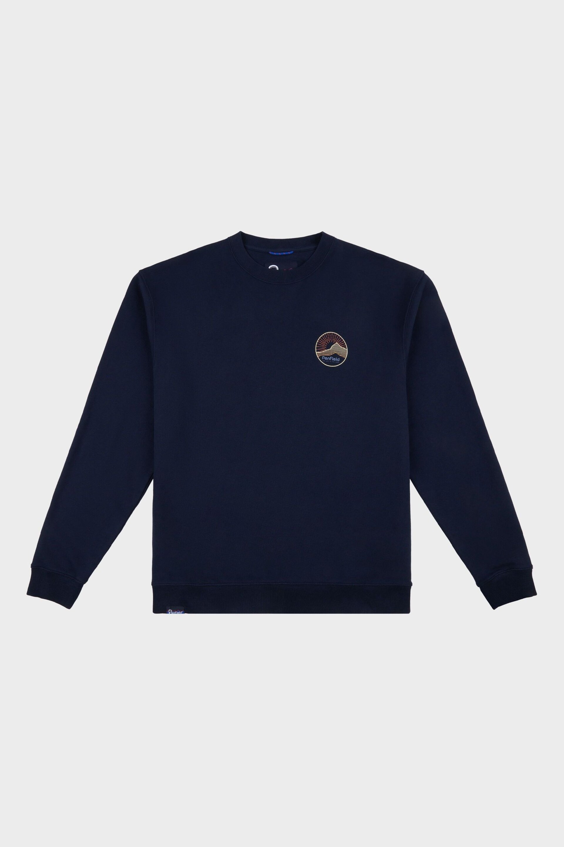 Penfield Mens Relaxed Fit Blue Circle Mountain Sweatshirt - Image 6 of 8