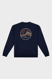 Penfield Mens Relaxed Fit Blue Circle Mountain Sweatshirt - Image 7 of 8