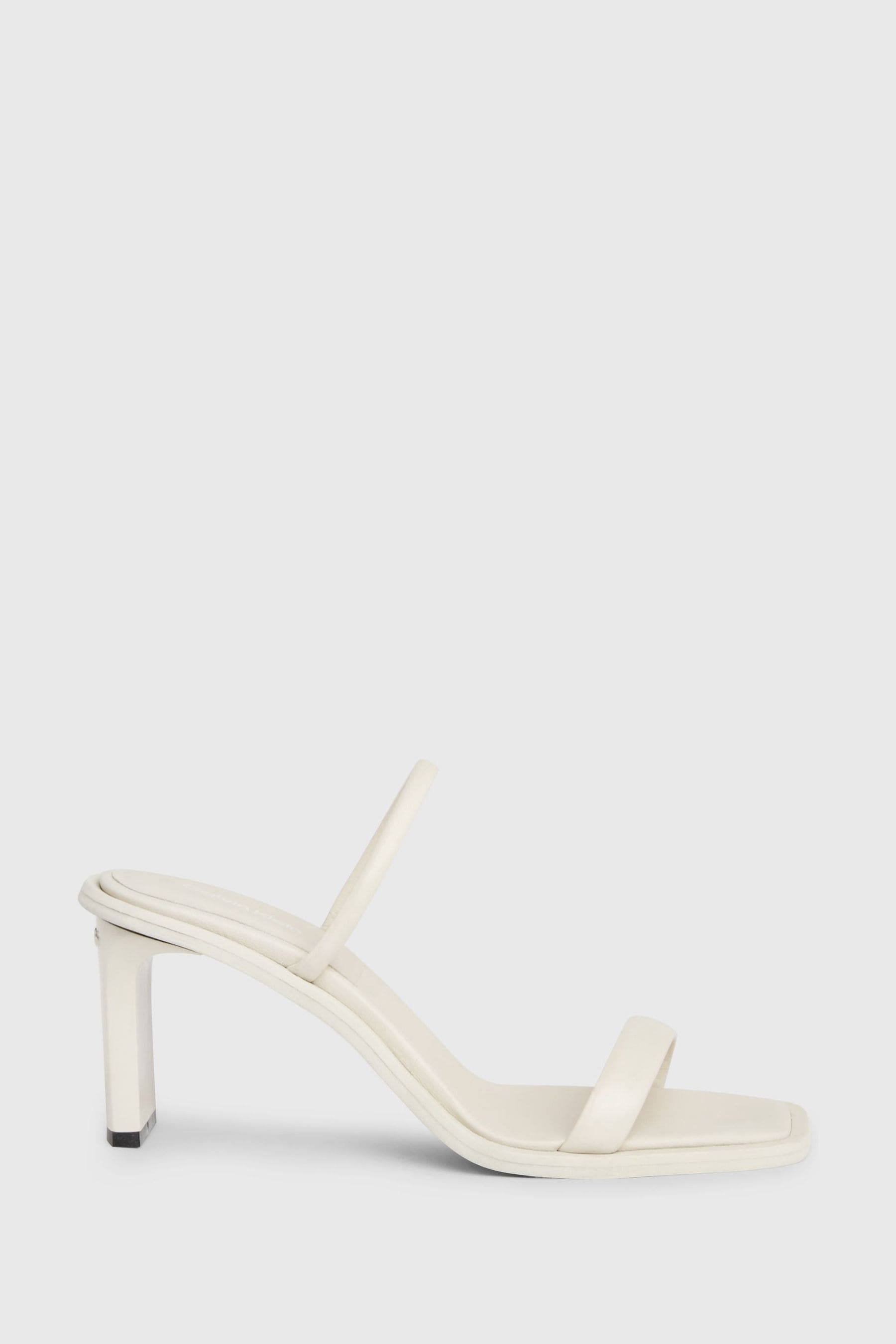 Buy Calvin Klein White Leather Heel Mules from Next USA