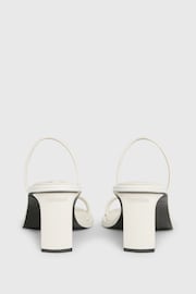 Calvin Klein White Leather Heel Mules - Image 5 of 6