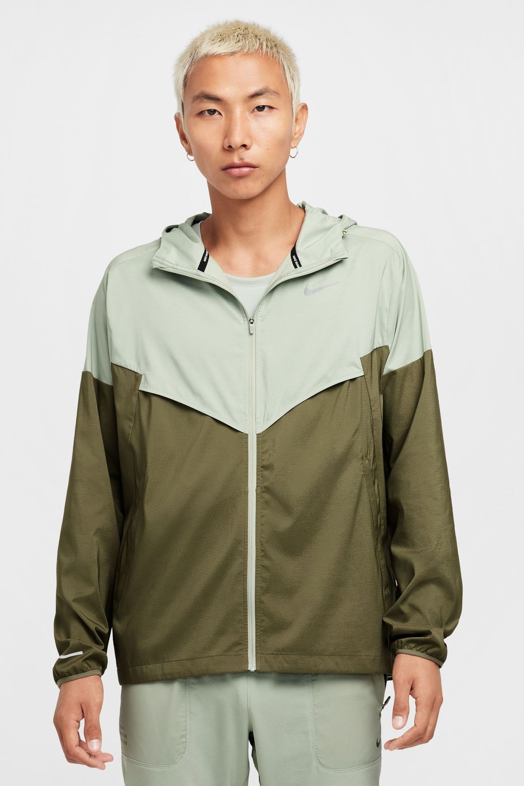 Nike windbreaker lime green clearance