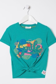 FatFace Blue Smile Graphic T-Shirt - Image 5 of 5