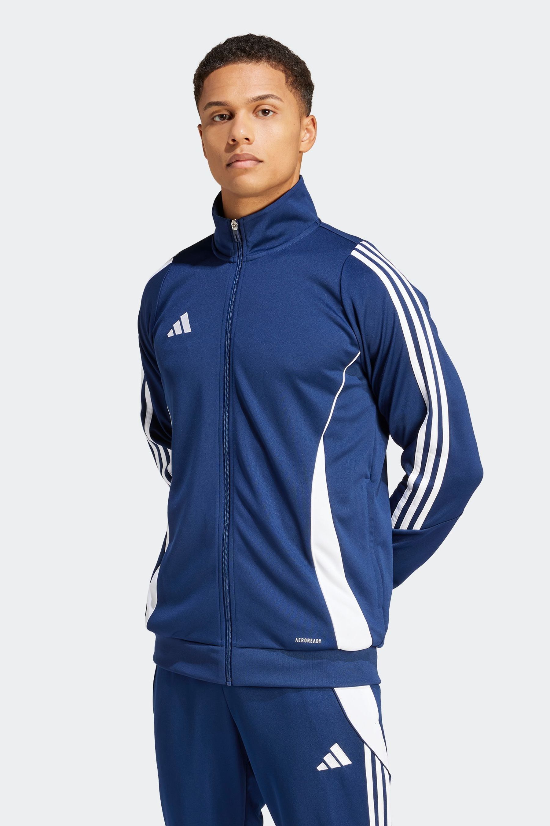 Adidas navy track top clearance
