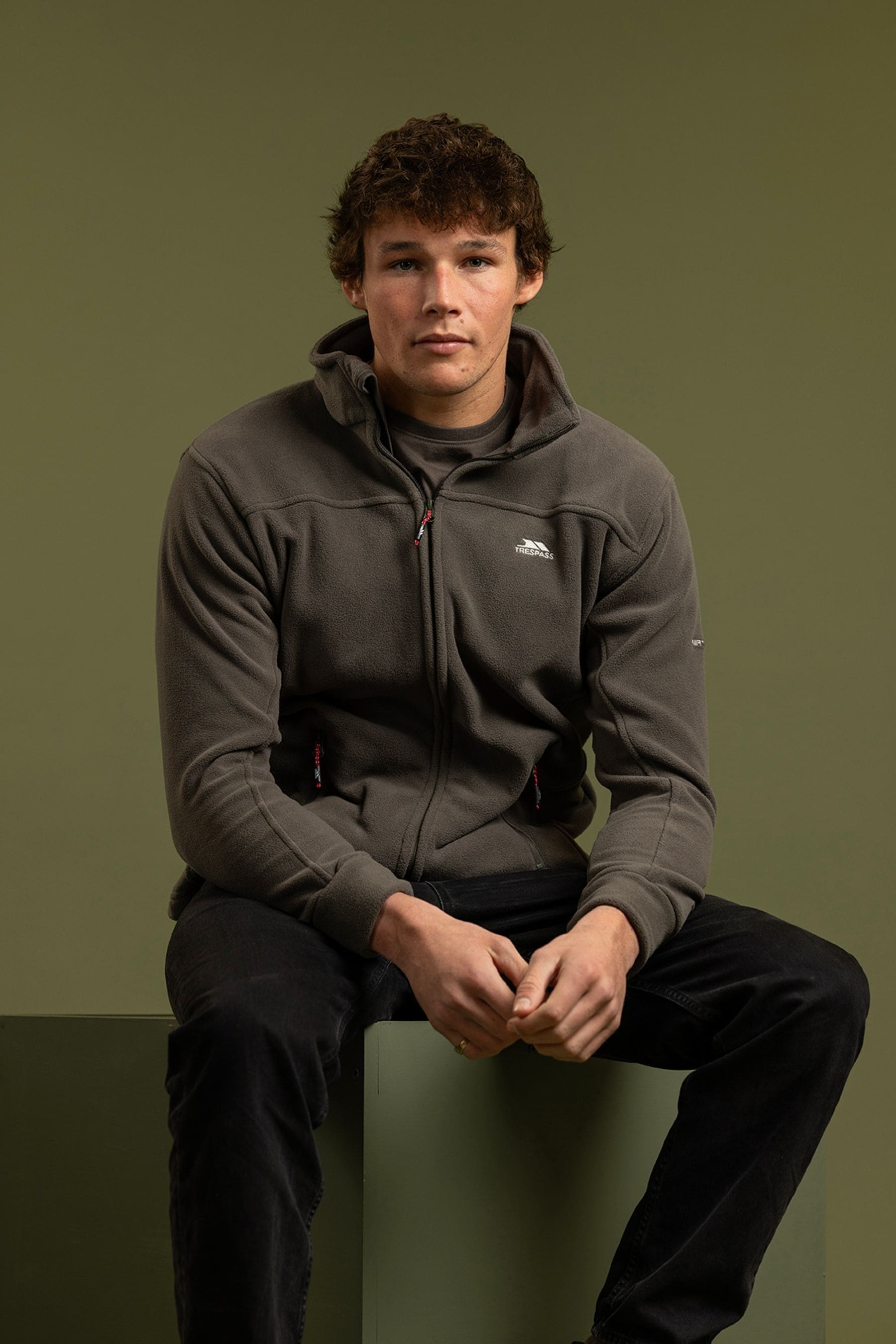 Buy Trespass Green Bernal At300 Fleece from Next Luxembourg