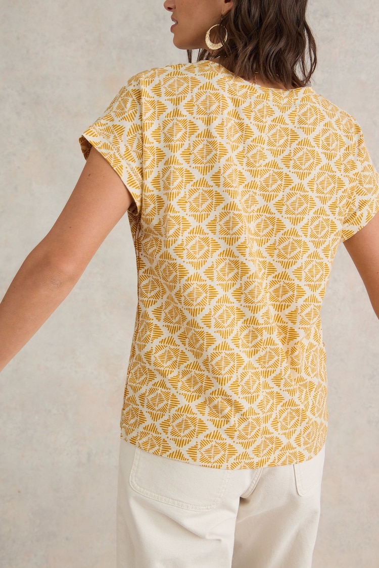 White Stuff Yellow Nelly Embroidered Blouse - Image 2 of 6