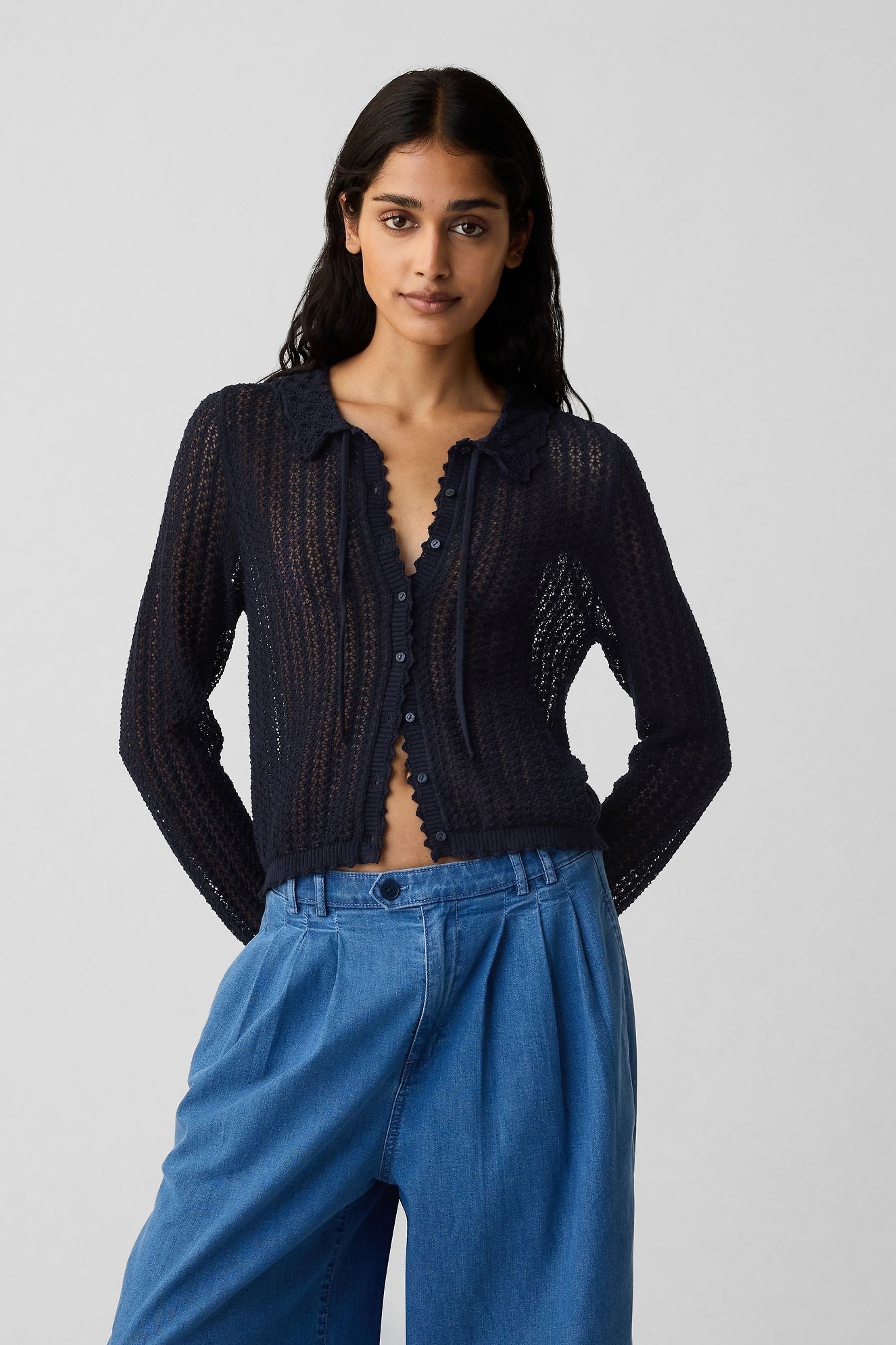 Gap navy cardigan on sale