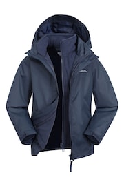 Mountain Warehouse Navy Fell Kids 3 In 1 Water Resistant Jacket - Image 1 of 3