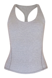 Sweaty Betty Medium Grey Marl Super Soft Sleek Racerback Bra Tank - Image 7 of 7