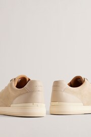 Ted Baker Natural Brentfd Leather Suede Cupsole Shoes - Image 3 of 5