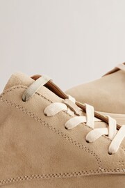 Ted Baker Natural Brentfd Leather Suede Cupsole Shoes - Image 4 of 5