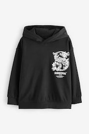 Black Subscribe Back Print Graphic Hoodie (3-16yrs) - Image 1 of 4