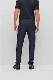 BOSS Dark Blue Slim Fit Stretch Cotton Chino Trousers - Image 4 of 5