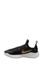 Nike Black/Gold Youth Flex Runner 3 Trainers - Image 2 of 4