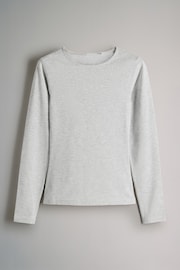 The Set Light Grey/Light Pink/Slate Grey/Cream/Mauve Pink 5 Pack Long Sleeve Crew Neck T-Shirts - Image 7 of 13