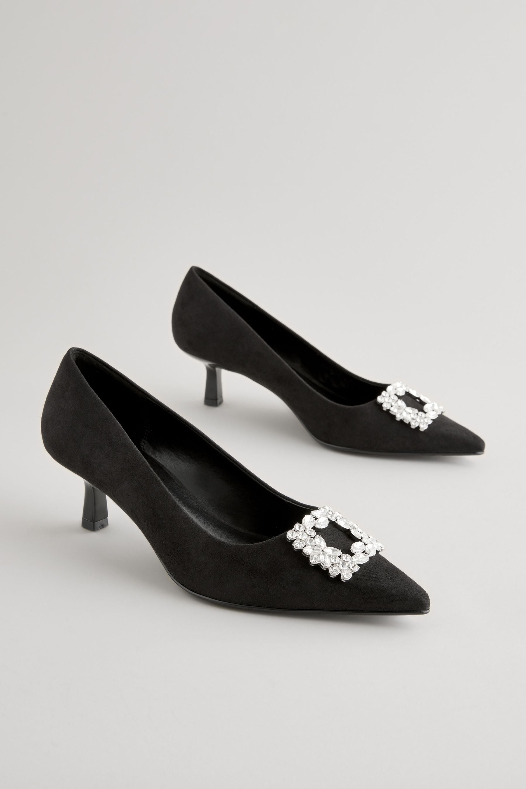 Next black kitten heels discount