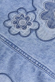 Monsoon Blue Denim Flower Pinafore - Image 3 of 3