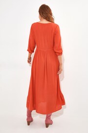 Joe Browns Orange Embroidered Maxi Dress - Image 3 of 5