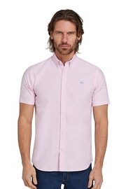 Raging Bull Pink Short Sleeve Lightweight Oxford Shirt - Image 1 of 7