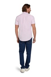 Raging Bull Pink Short Sleeve Lightweight Oxford Shirt - Image 3 of 7