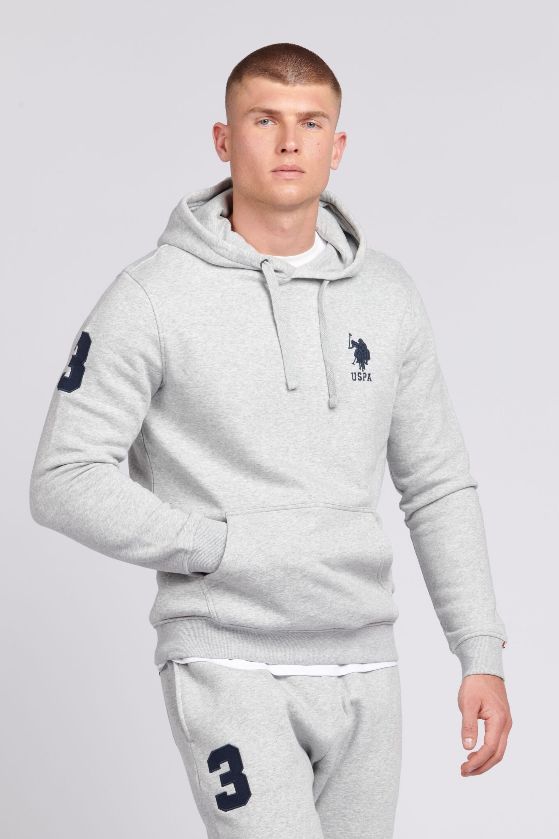 U.S. Polo Assn. Mens Classic Fit Player 3 Hoodie - Image 1 of 1