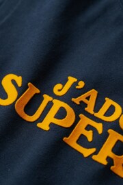 Superdry Blue Sport Luxe Graphic Fitted Vest - Image 5 of 5