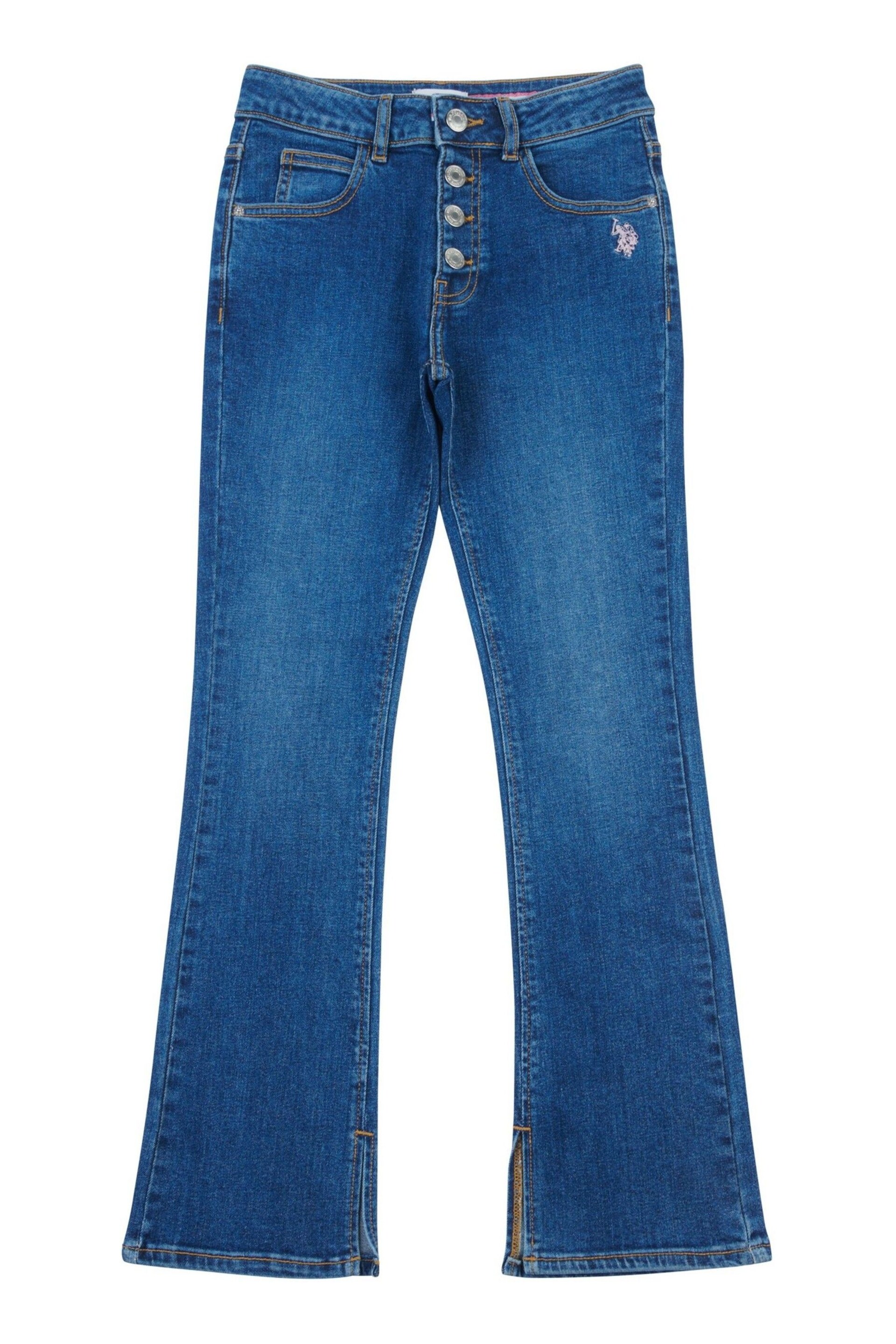 U.S. Polo Assn. Girls Coloured Bootleg Denim Jeans - Image 5 of 8