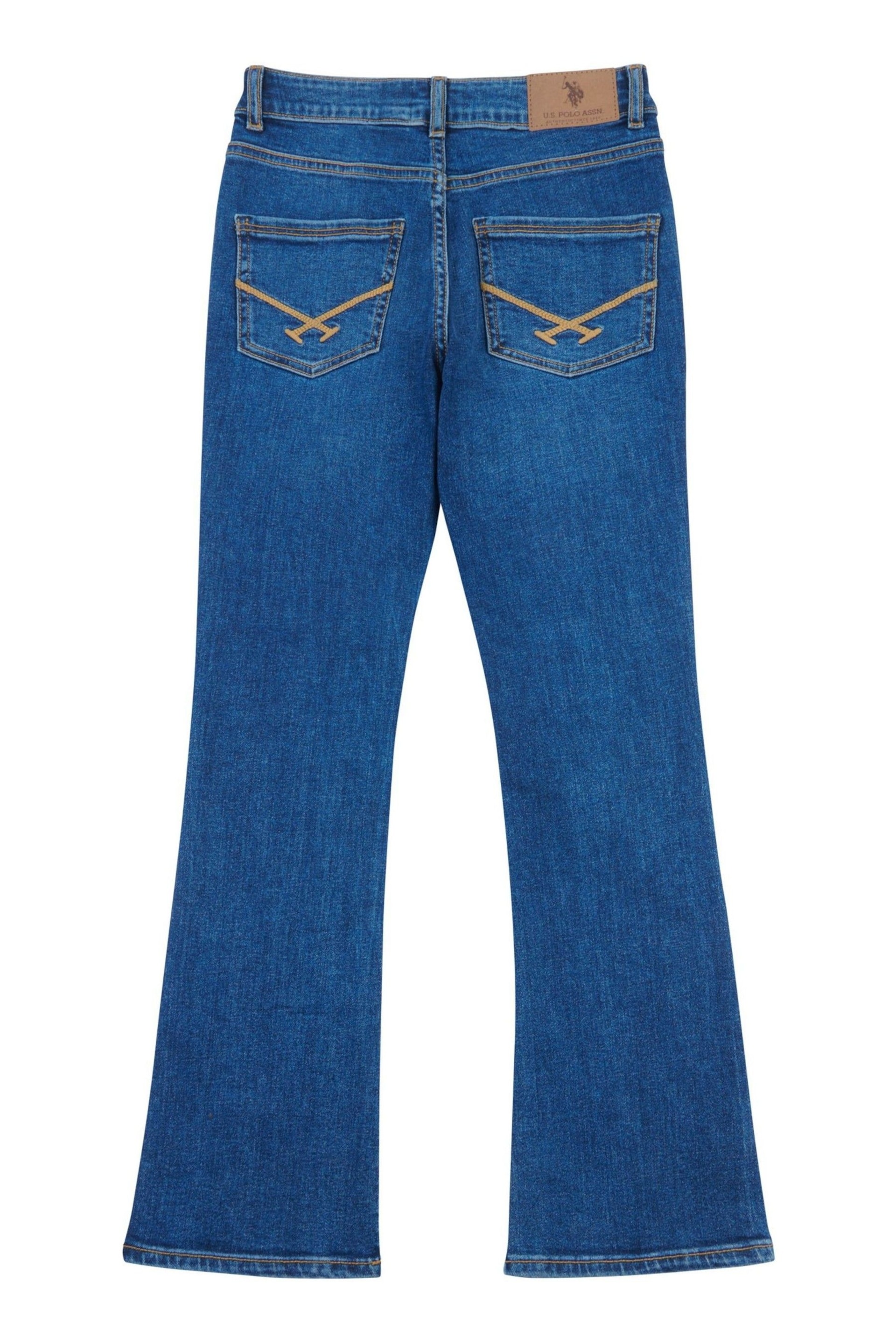 U.S. Polo Assn. Girls Coloured Bootleg Denim Jeans - Image 6 of 8